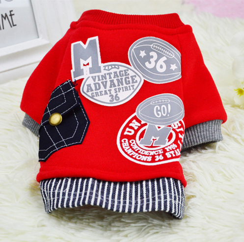 Baseball Uniform Jersey Coat Clothing for Small Dogs